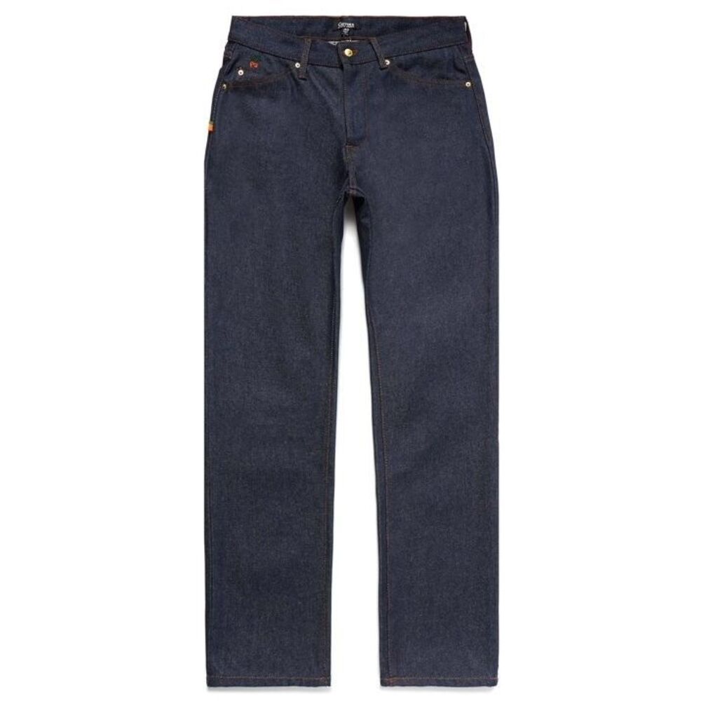Carrots By Anwar Carrots Wordmark Slim Straight Leg Indigo Denim Jeans 32x34